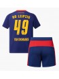 Billige RB Leipzig Yan Diomande #49 Bortedraktsett Barn 2025-26 Kortermet (+ Korte bukser)